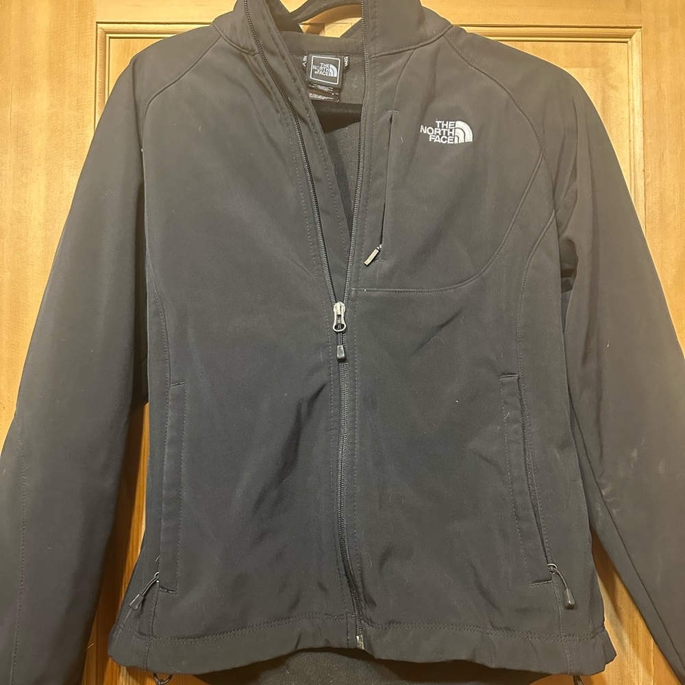North face jacket black womens size medium